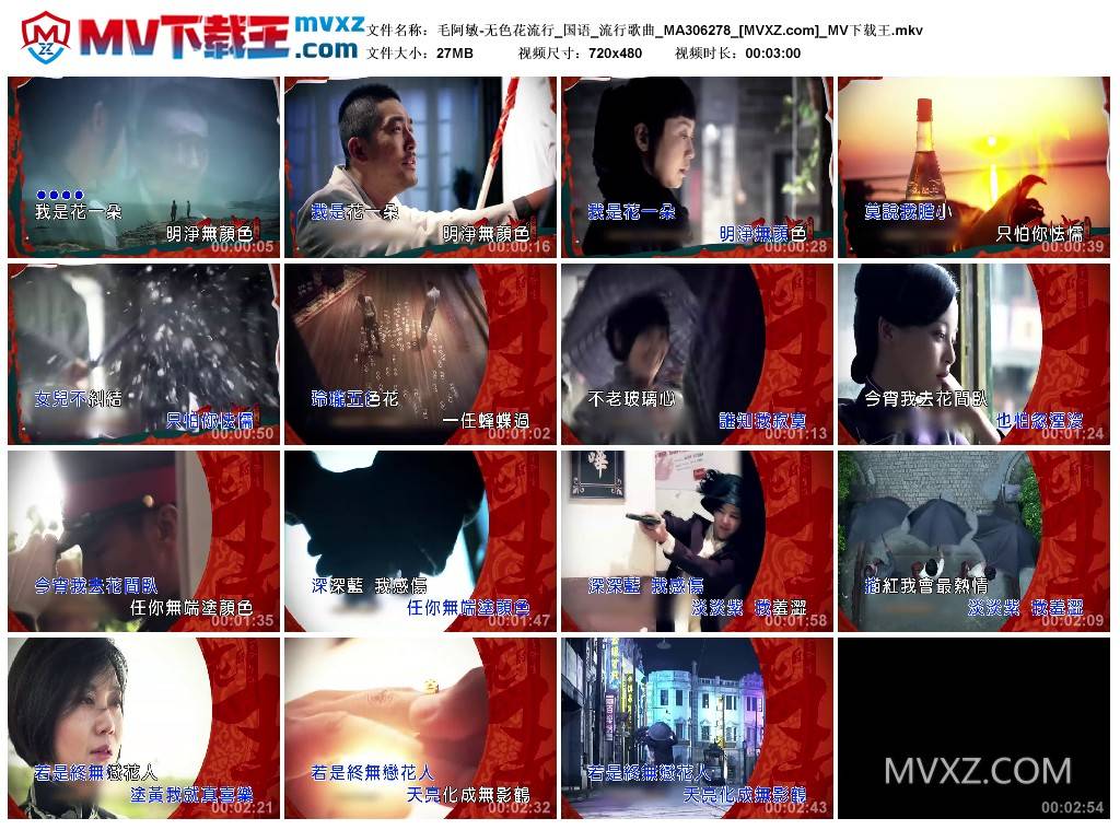 毛阿敏-无色花流行_国语_流行歌曲_MA306278